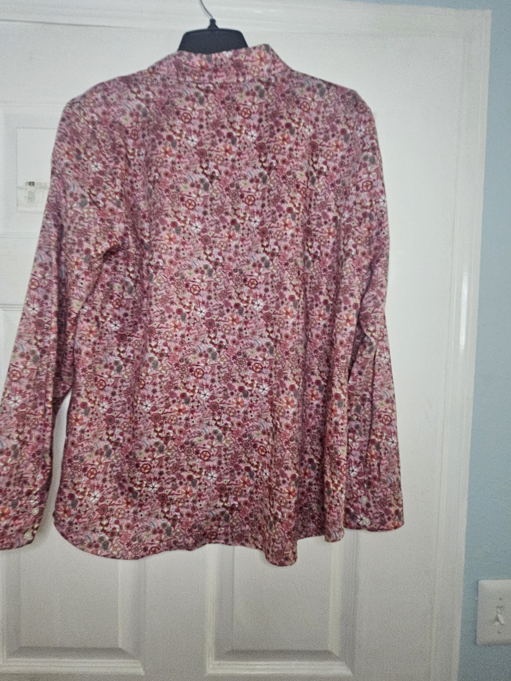 Talbots Pink Floral Long-Sleeve Button-Down Shirt - Picture 2 of 3